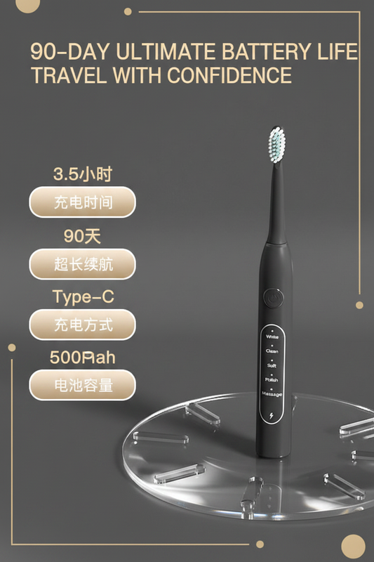 USB-C electric toothbrush bulk order supplier EcoAqua Pro - EU standard CE UKCA certified