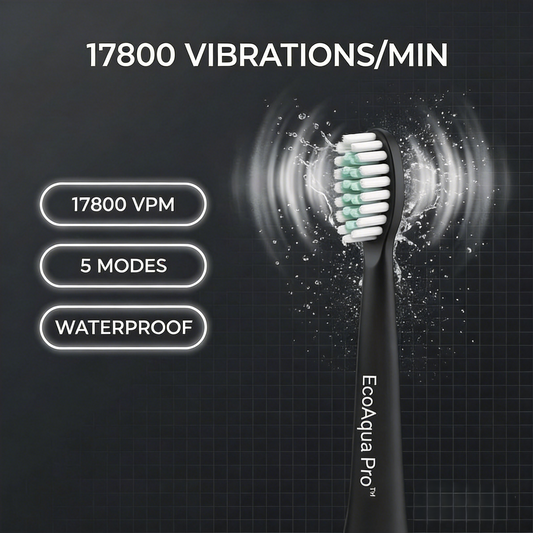 EcoAqua Pro 17800 VPM sonic toothbrush - 5 modes IPX7 waterproof wholesale supplier
