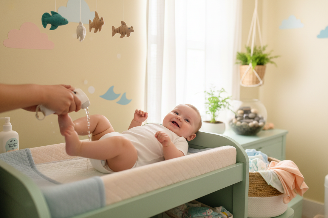 EcoAqua Pro S1 gentle water stream for baby hygiene - safe for newborn sensitive skin