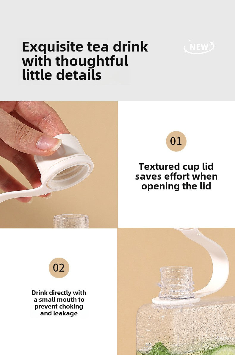 BPA-Free Water Bottle 500ml Ultra-Slim | EcoAqua Pro Titan-Slim Tritan