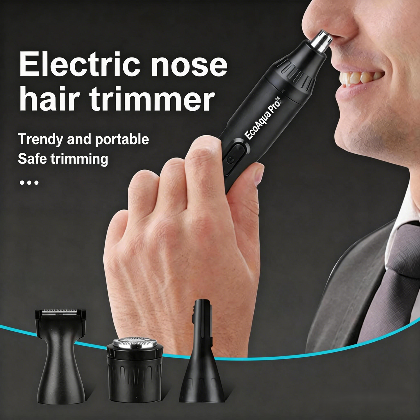 Electric Trimmer 4-in-1 USB-C | EcoAqua Pro Precision-Edge Travel Trimmer