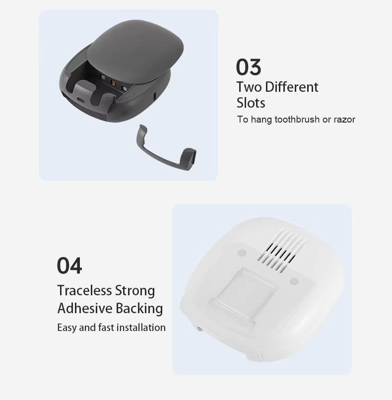 UV-C Toothbrush Sanitizer USB-C | EcoAqua Pro S9 Hygiene Shield Case