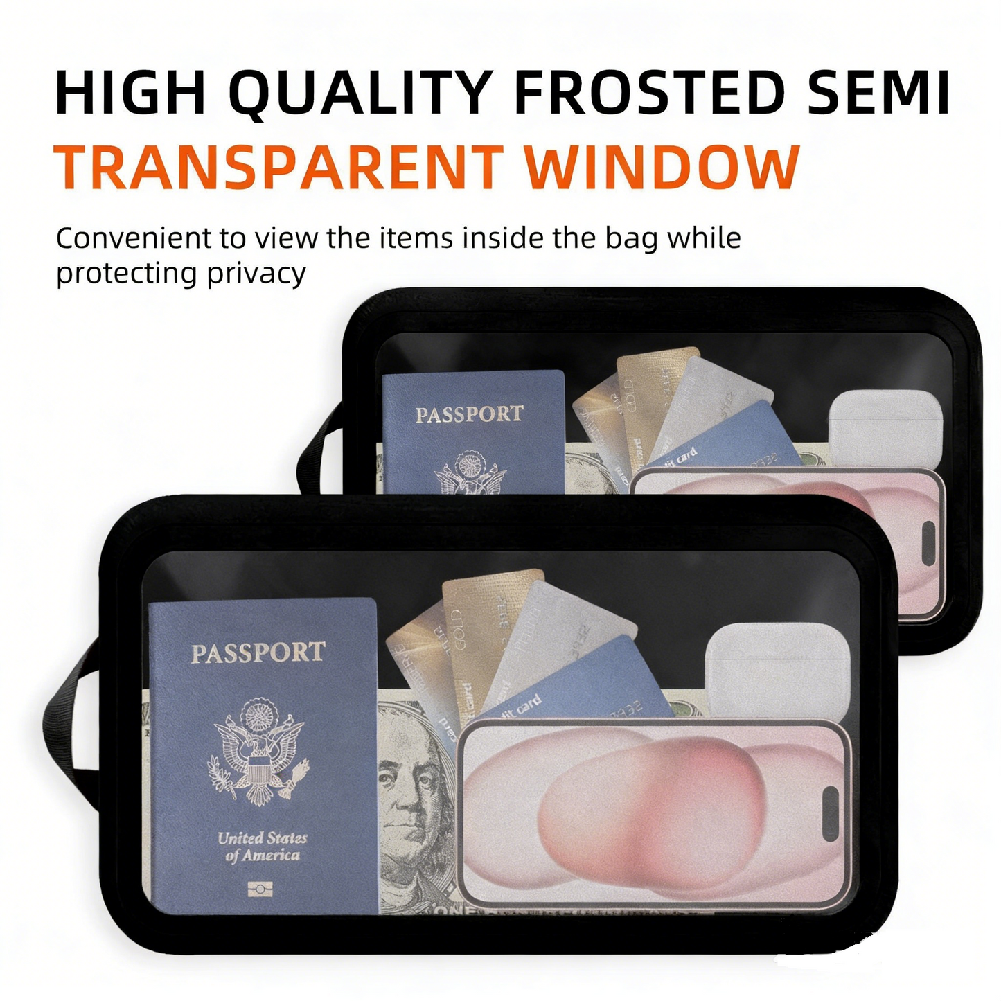 Waterproof Toiletry Bag IPX6 TPU | EcoAqua Pro Travel Toiletry Bag